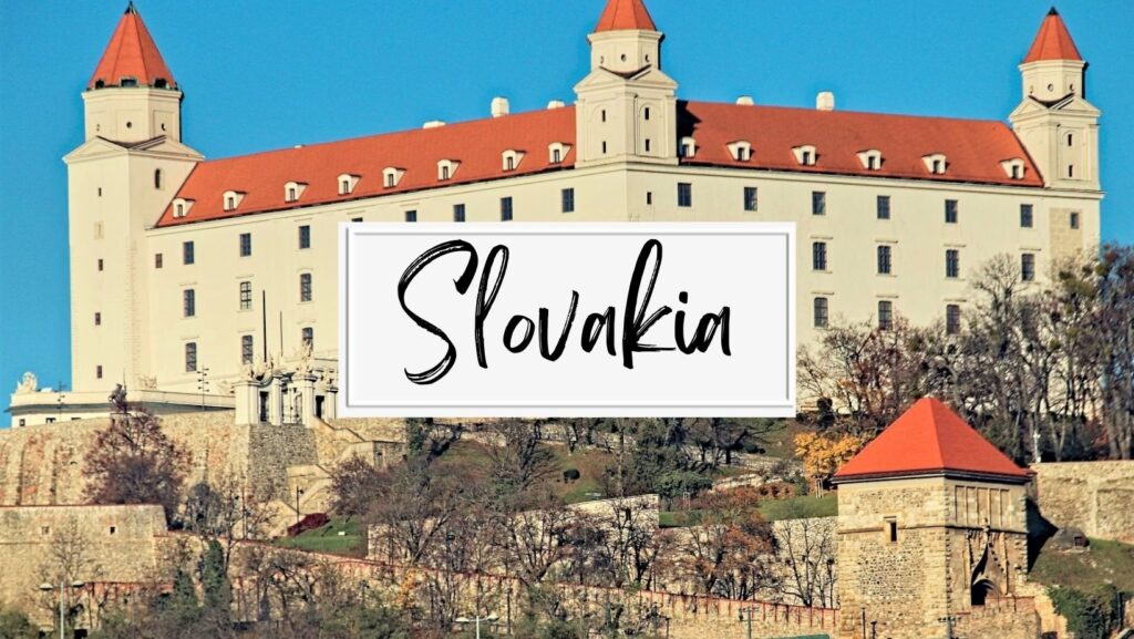 The castle in Slovakia perched on a hill