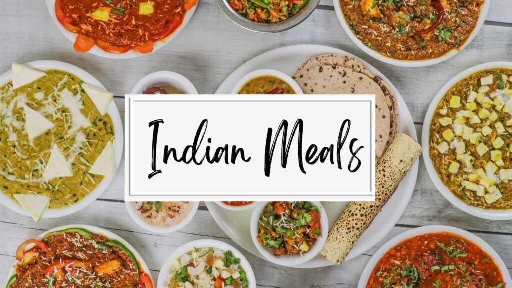 Photo of Indian food on a table